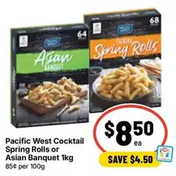 Ritchies Pacific West Cocktail Spring Rolls or Asian Banquet offer
