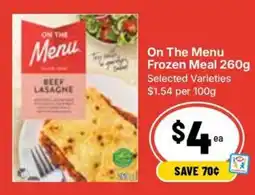 Ritchies On The Menu Frozen Meal offer