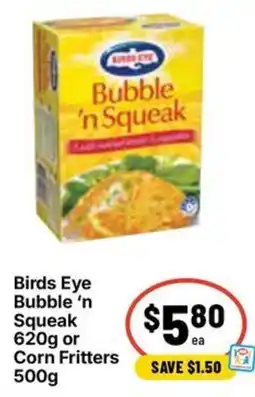 Ritchies Birds Eye Bubble 'n Squeak offer