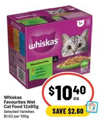 Whiskas Favourites Wet Cat Food