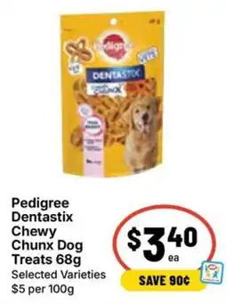 Ritchies Pedigree Dentastix Chewy Chunx Dog Treats offer