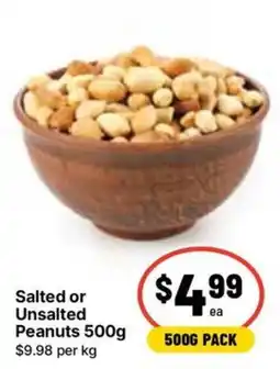 Ritchies Salted or Unsalted Peanuts offer