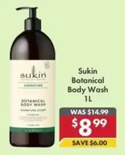 Pharmacy4Less Sukin Botanical Body Wash offer