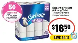 Ritchies Sorbent 3 Ply Soft & Strong Toilet Tissue offer