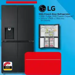 The Good Guys LG 506L French Door Refrigerator offer