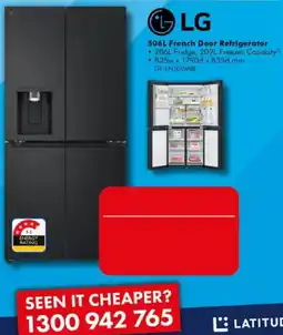 The Good Guys LG 506L French Door Refrigerator offer