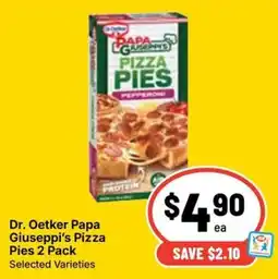 Ritchies Dr. Oetker Papa Giuseppe's Pizza Pies offer