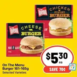 Ritchies On The Menu Burger offer
