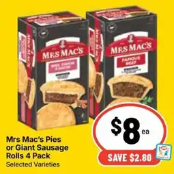 Ritchies Mrs Mac's Pies offer