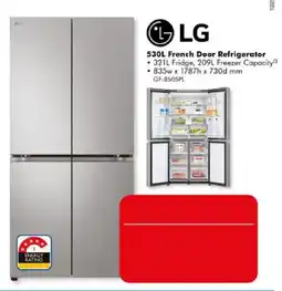 The Good Guys LG 530L French Door Refrigerator offer