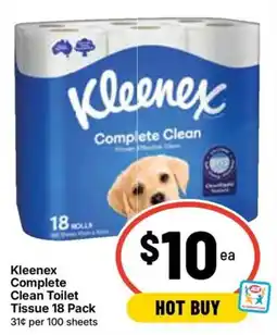 Ritchies Kleenex Complete Clean Toilet Tissue offer