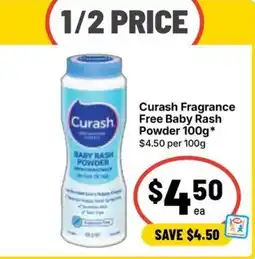 Ritchies Curash Fragrance Free Baby Rash Powder offer