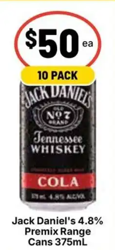 Ritchies Jack Daniel's Tennessee Whiskey Cola offer