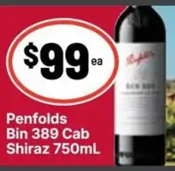 Ritchies Penfolds Bin 389 Cab Shiraz offer