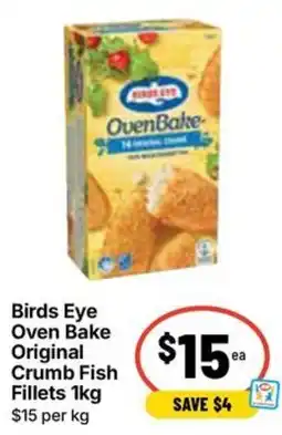 Ritchies Birds Eye Oven Bake Original Crumb Fish Fillets offer