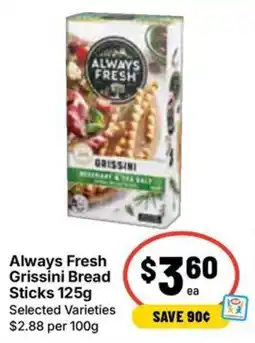 Ritchies Always Fresh Grissini Bread Sticks offer