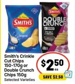 Ritchies Smith's Crinkle Cut Chips or Double Crunch Chips offer