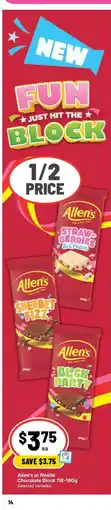 Ritchies Allen's Chocolate Block offer
