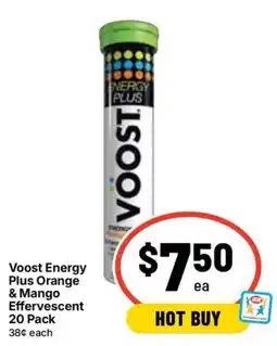 Ritchies Voost Energy Plus Orange & Mango Effervescent offer