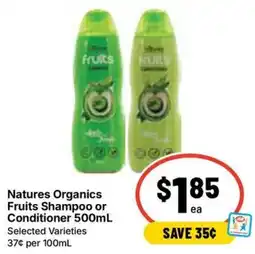 Ritchies Natures Organics Fruits Shampoo or Conditioner offer