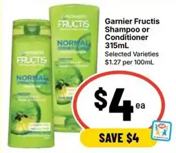Ritchies Garnier Fructis Shampoo or Conditioner offer
