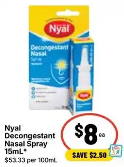 Ritchies Nyal Decongestant Nasal Spray offer