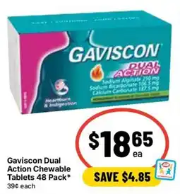 Ritchies Gaviscon Dual Action Chewable Tablets offer