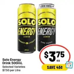 Ritchies Solo Energy Drink offer