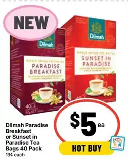 Ritchies Dilmah Paradise Breakfast or Sunset in Paradise Tea offer