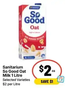 Ritchies Sanitarium So Good Oat Milk offer