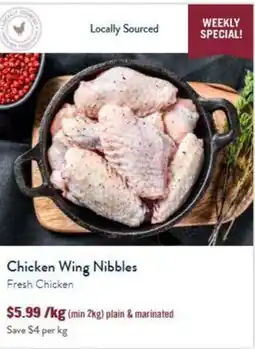 Tasman Butchers Chicken Wing Nibbles Fresh Chicken offer