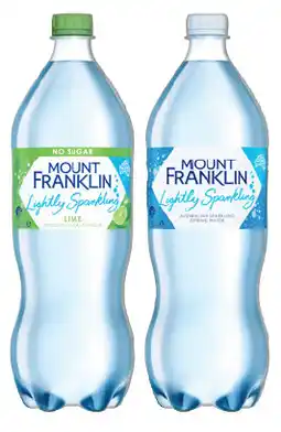 IGA Mount Franklin Lightly Sparkling Water Selected Varieties offer