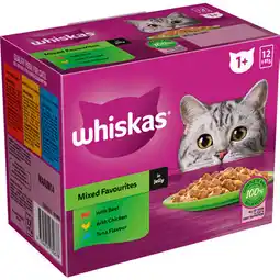IGA Whiskas Favourites Wet Cat Food Selected Varieties offer
