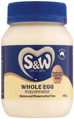 IGA S&W Whole Egg Mayonnaise offer