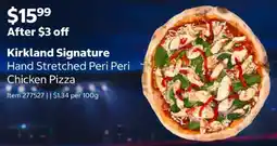Costco Kirkland Signature Hand Stretched Peri Peri Chicken Pizza offer