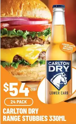 IGA Liquor Carlton Dry Range Stubbies offer