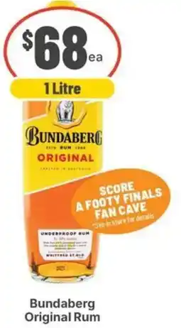 IGA Liquor Bundaberg Original Rum offer
