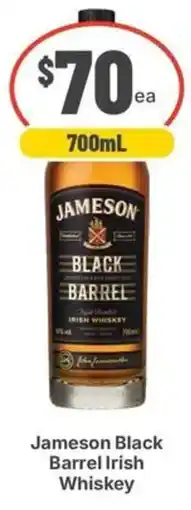 IGA Liquor Jameson Black Barrel Irish Whiskey offer