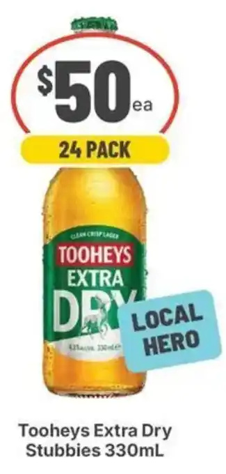 Tooheys Extra Dry Stubbies