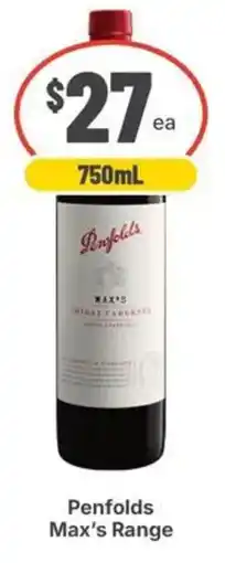 IGA Liquor Penfolds Max's Range offer