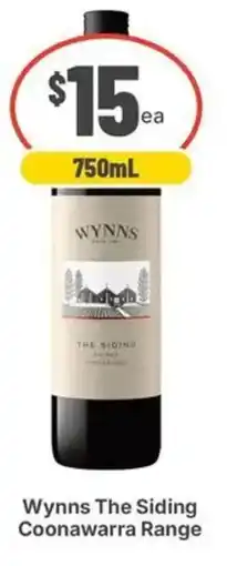 IGA Liquor Wynns The Siding Coonawarra Range offer