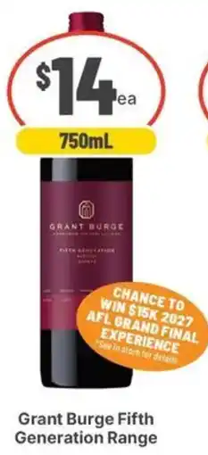 IGA Liquor Grant Burge Fifth Generation Range offer