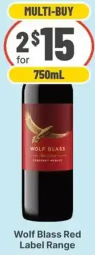 IGA Liquor Wolf Blass Red Label Range offer