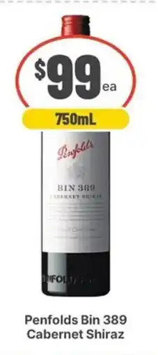 IGA Liquor Penfolds Bin 389 Cabernet Shiraz offer