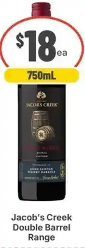 IGA Liquor Jacob's Creek Double Barrel offer