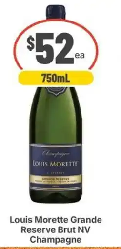 IGA Liquor Louis Morette Grande Reserve Brut NV Champagne offer