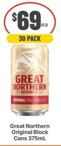 IGA Liquor Great Northern Original Block Cans offer