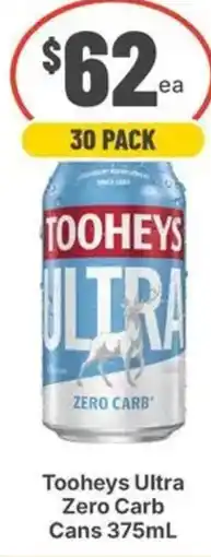 IGA Liquor Tooheys Ultra Zero Carb offer