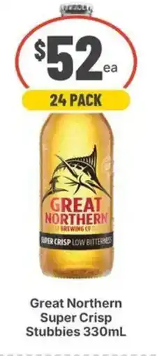 IGA Liquor Great Northern Super Crisp Stubbies offer