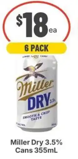 IGA Liquor Miller Dry 3.5% offer